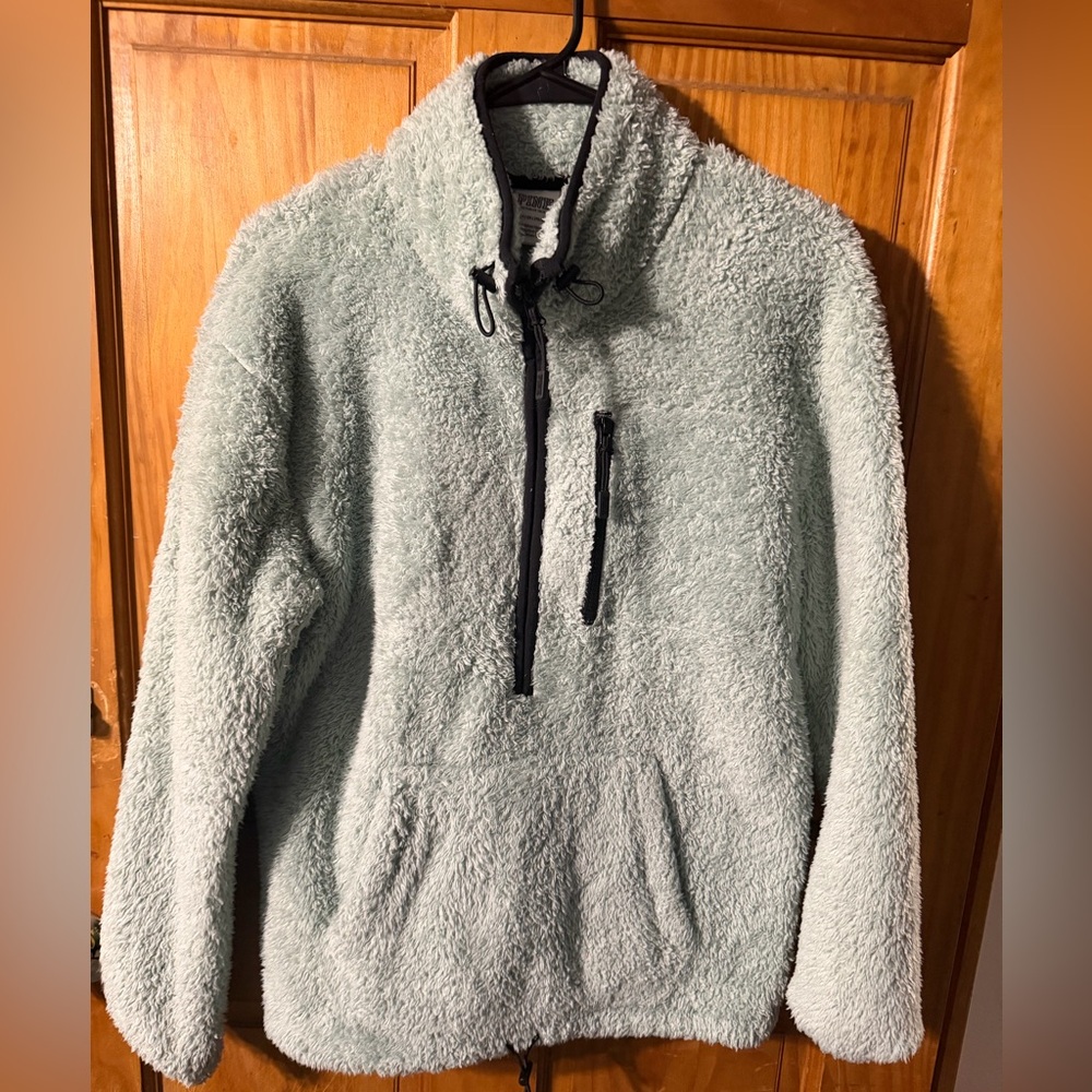 Victoria’s Secret PINK Cozy Fleece Sweater - Light Gray